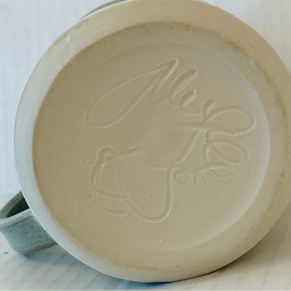 COFFEE cup art leaves foliage blue - Picture 6 of 8